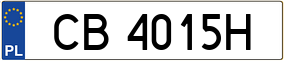 Trailer License Plate